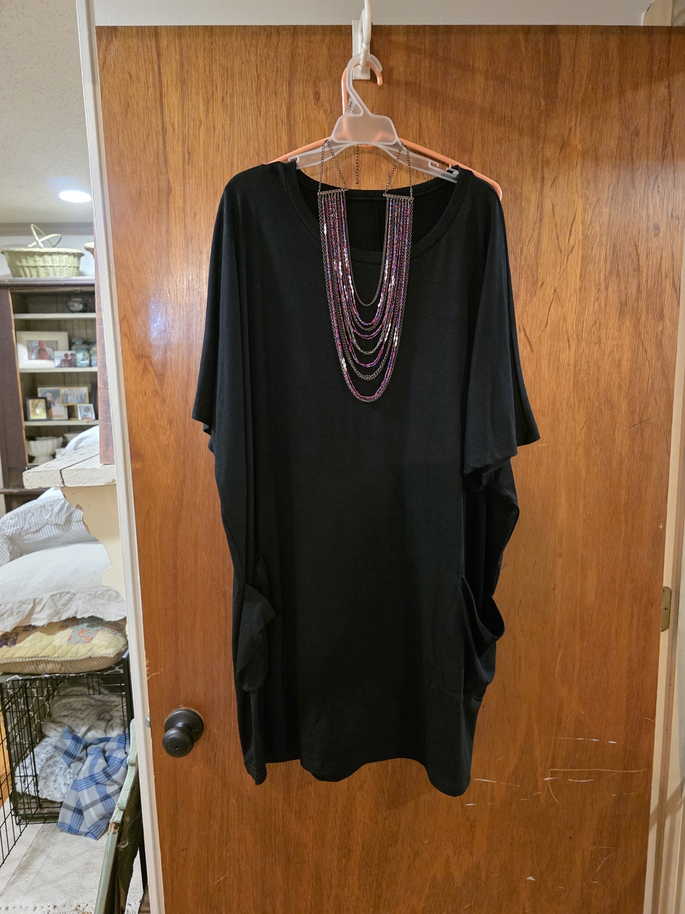 Black Women's T-Shirt Dress - Unbranded